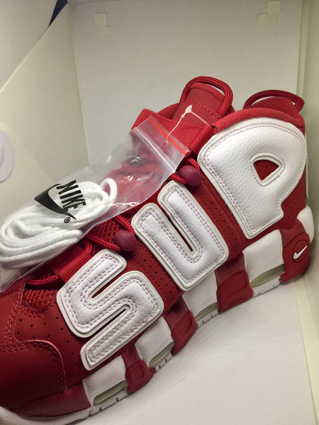 Supreme Nike Air More Uptempo Varsity Red-The Firehouse